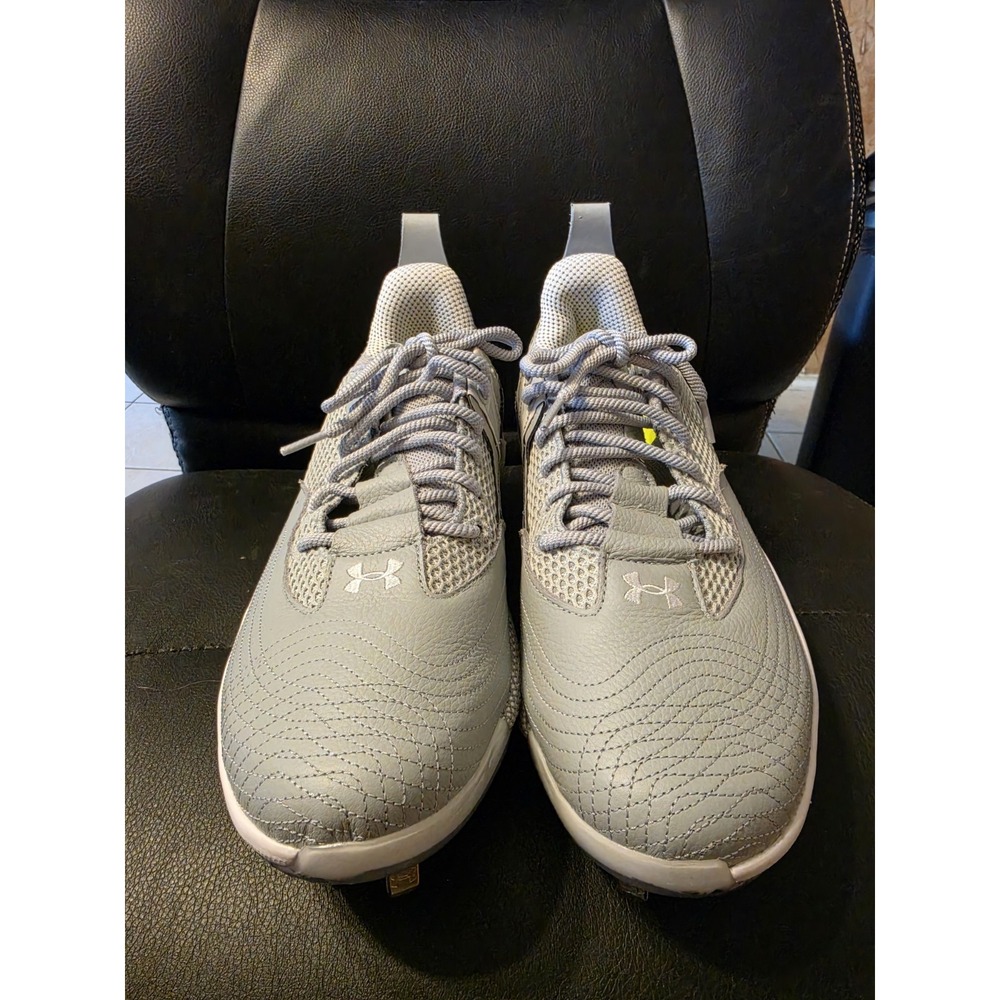 Under Armour Men's UA Harper 7 Low ST Baseball Metal Cleats Gray Size 12